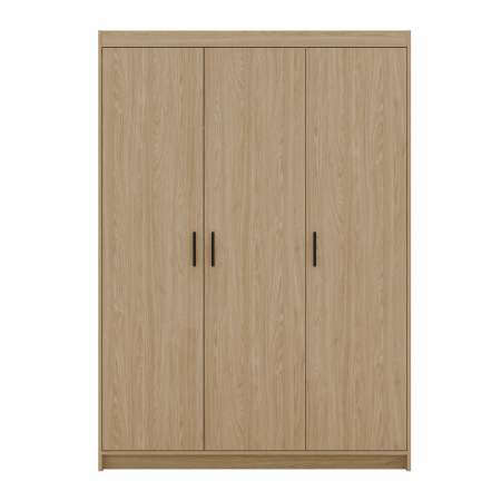 Szafa trzydrzwiowa 133 cm uchylna TRINO dąb olejowany